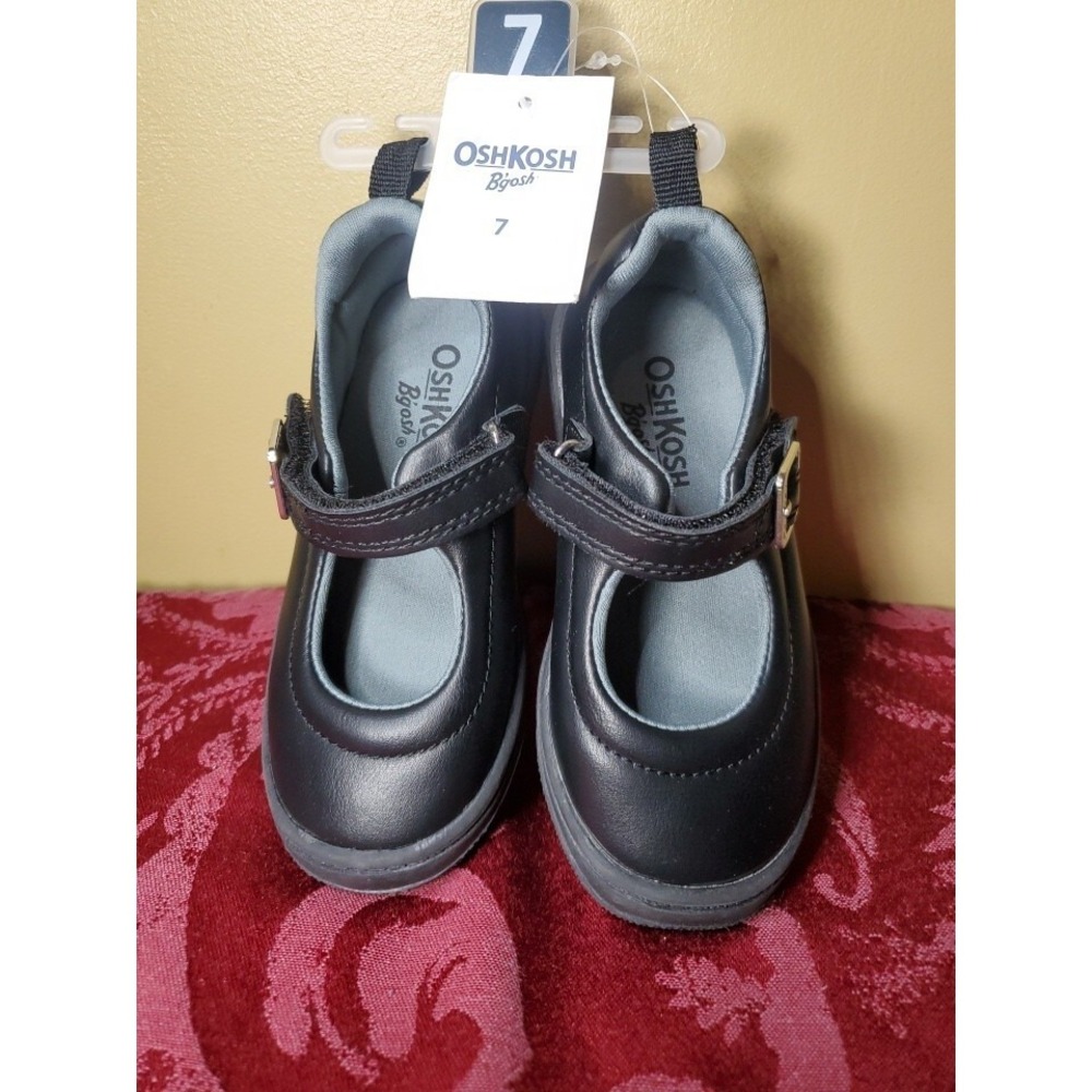 OshKosh 7 Mary Jane Kids Black Piknic Uniform Dress Shoes OF20U02H School Shoes